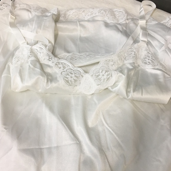 Vintage White Full Slip dress FRENCH MAID - Picture 10 of 16